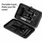 18-Piece Black Stainless Steel Manicure & Pedicure Set - Professional Nail Clipper Kit for Home Beauty Care