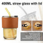 380ml Slub Glass
