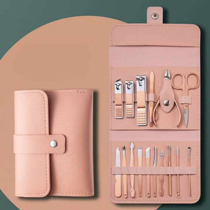 Professional Salon-Quality Manicure at Home - 16 Tools, One Kit