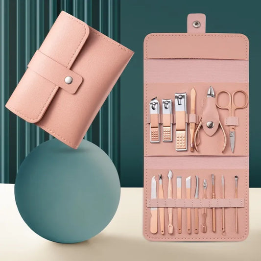 Professional Salon-Quality Manicure at Home - 16 Tools, One Kit