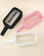 Transparent Wash Bag Set | Travel Makeup Organizer Waterproof Cosmetic Pouch.