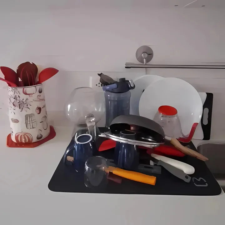 Dish drying mat
